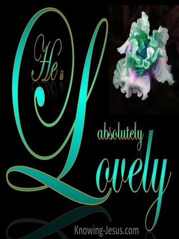 Song of Solomon 5-16 Absolutely Lovely (aqua)